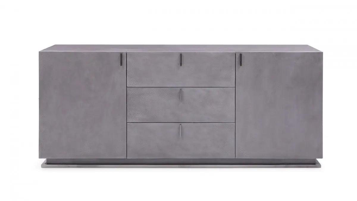 Vig Furniture - Modrest Buckley - Modern Grey Crackle Buffet - Vgvcg2003-Gry-Buf