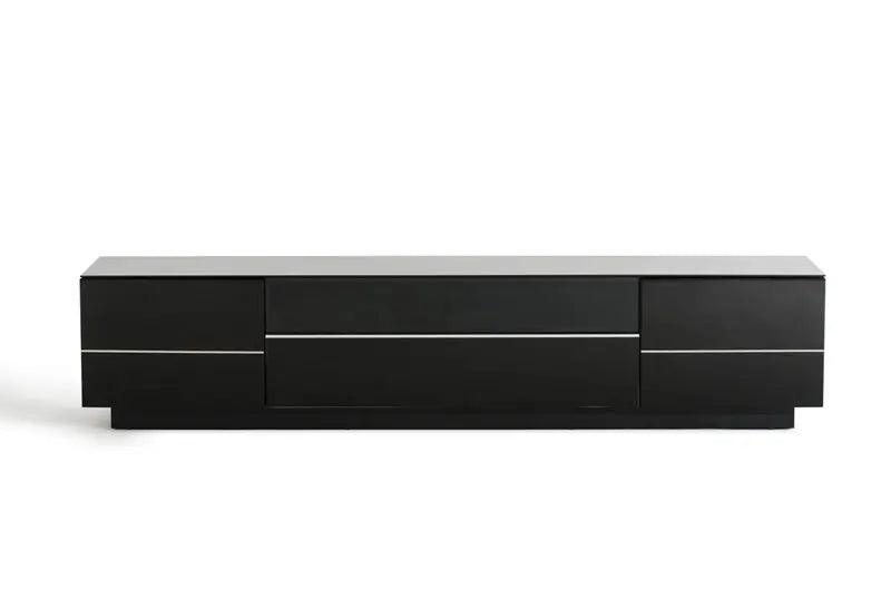 Vig Furniture - Modrest Caeden Contemporary Black High Gloss Tv Stand - Vgbbtl6202