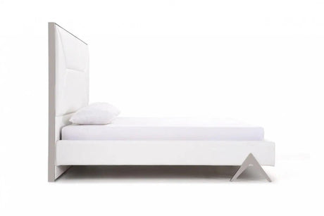 Vig Furniture - Modrest Candid Modern White Bed - Vgvcbd1109