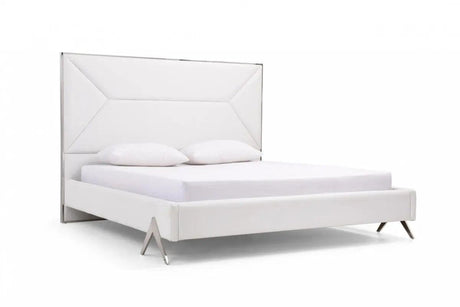 Vig Furniture - Modrest Candid Modern White Bed - Vgvcbd1109