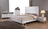 Vig Furniture - Modrest Candid Modern White Bed - Vgvcbd1109