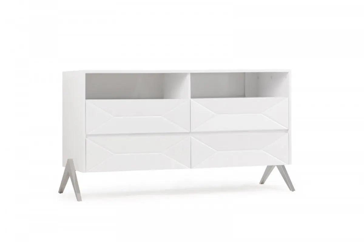 Vig Furniture - Modrest Candid Modern White Bedroom Set - Vgvcbd1109-Set