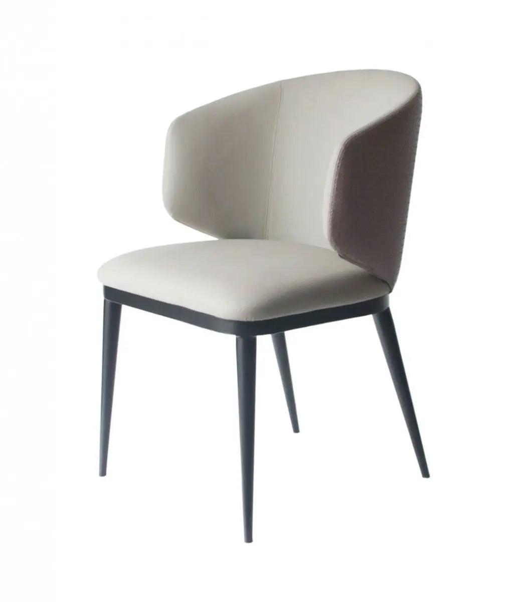 Vig Furniture - Modrest Caplan Modern Beige Leatherette Dining Armchair - Vgyfdc1102-Bei-Dc