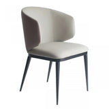 Vig Furniture - Modrest Caplan Modern Beige Leatherette Dining Armchair - Vgyfdc1102-Bei-Dc