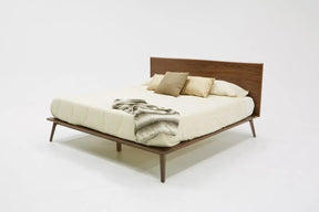 Modrest Carmen Mid-Century Modern Walnut Bed Vgmabr-79-Bed