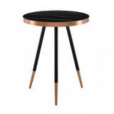 Vig Furniture - Modrest Cayson Modern Black Ceramic End Table - Vgewct1015-1Aa-Et