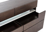 Vig Furniture - Modrest Ceres Contemporary Brown Oak And Grey Dresser W- Led Light - Vgwccg05D-Wng