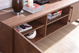 Vig Furniture - Modrest Chevron Modern Walnut Tv Stand - Vgvctv1513