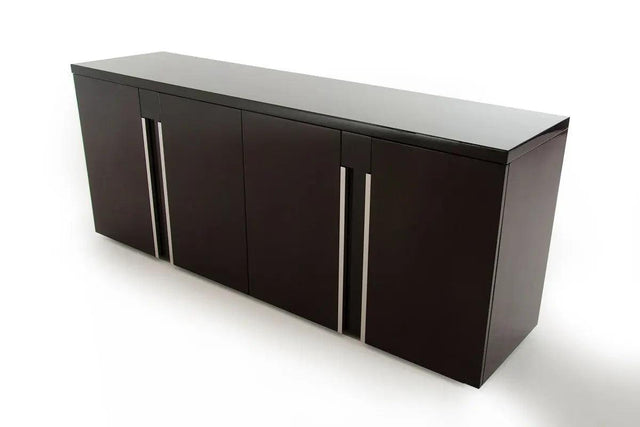 Vig Furniture - Modrest Christa Modern Ebony High Gloss Buffet - Vghb220M