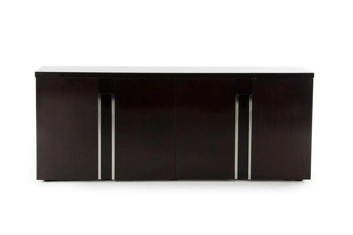 Vig Furniture - Modrest Christa Modern Ebony High Gloss Buffet - Vghb220M