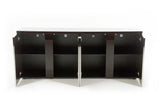 Vig Furniture - Modrest Christa Modern Ebony High Gloss Buffet - Vghb220M