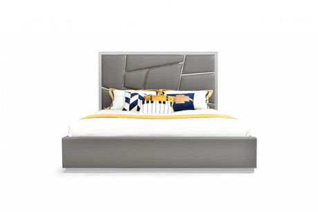 Vig Furniture - Modrest Chrysler Modern Grey Bedroom Set - Vgvcbd8978-Set-Gry