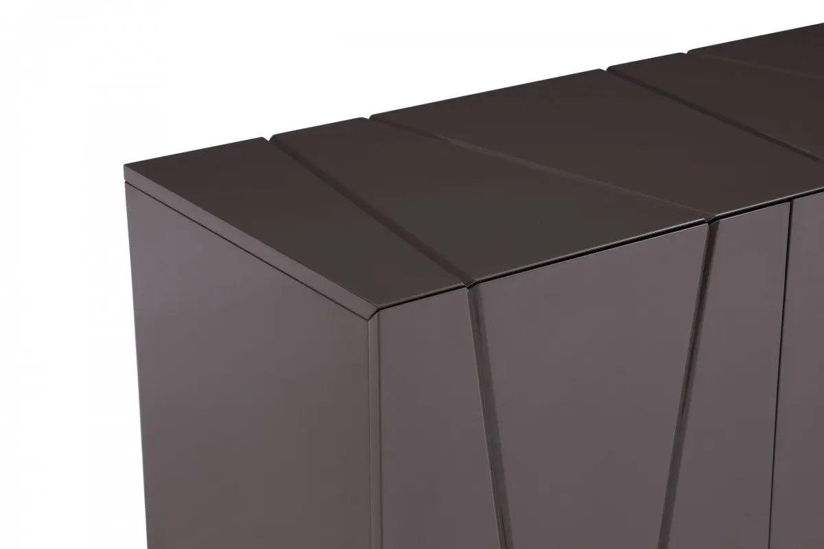 Vig Furniture - Modrest Chrysler - Modern Grey High Gloss Buffet - Vgvcg8978-Buf-Gry