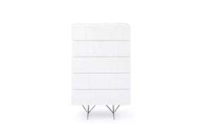 Modrest Chrysler Modern White Chest Vgvcj8978-5H-Wht