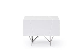 Modrest Chrysler Modern White Nightstand Vgvcn8978-Wht