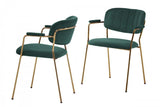 Vig Furniture - Modrest Clyde Modern Green Dining Chair (Set Of 2) - Vgfh129005-Grn-Dc