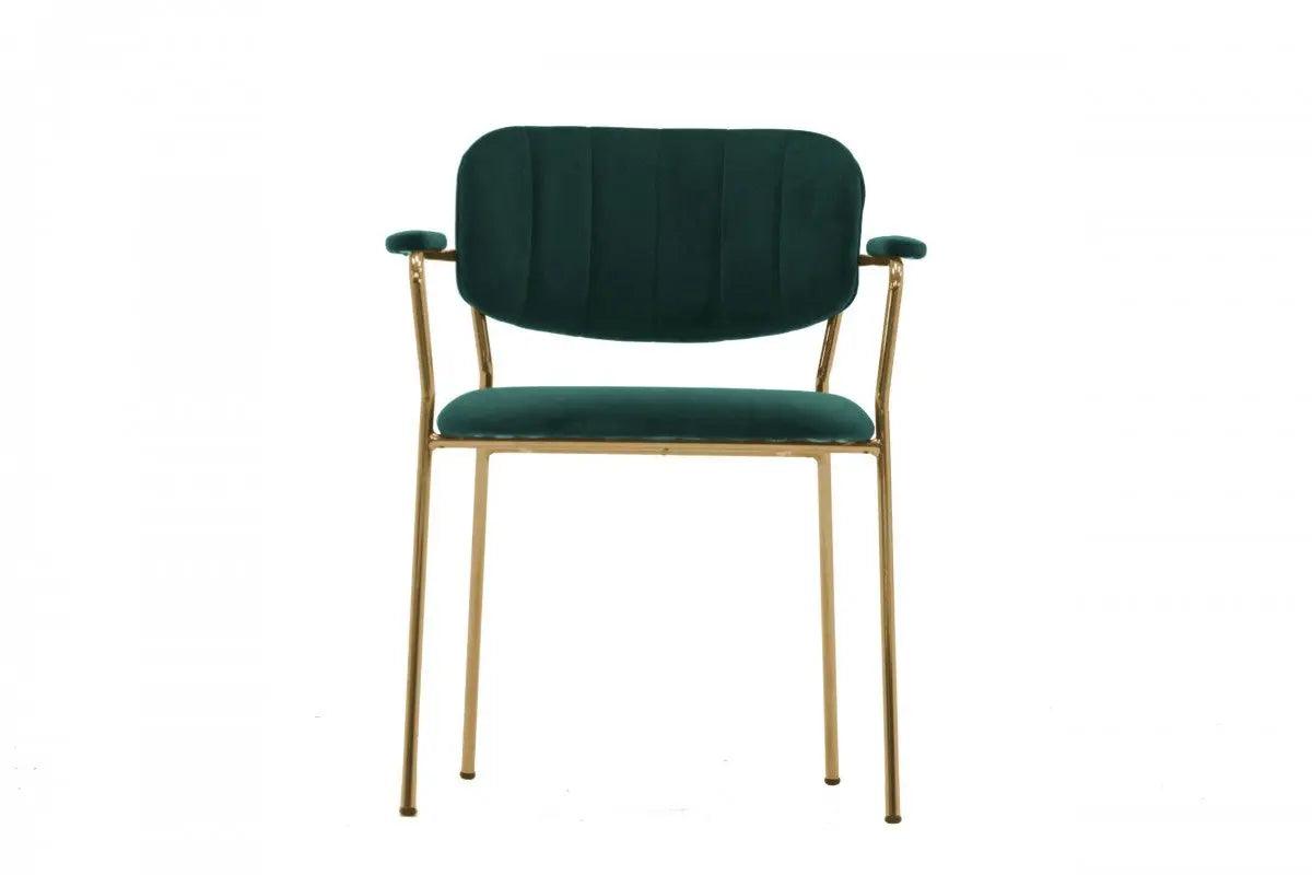 Vig Furniture - Modrest Clyde Modern Green Dining Chair (Set Of 2) - Vgfh129005-Grn-Dc