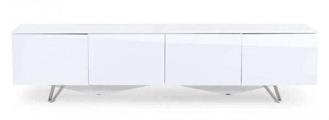 Vig Furniture - Modrest Columbia - Modern White Tv Stand - Vgvctv117-Wht