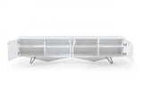 Vig Furniture - Modrest Columbia - Modern White Tv Stand - Vgvctv117-Wht