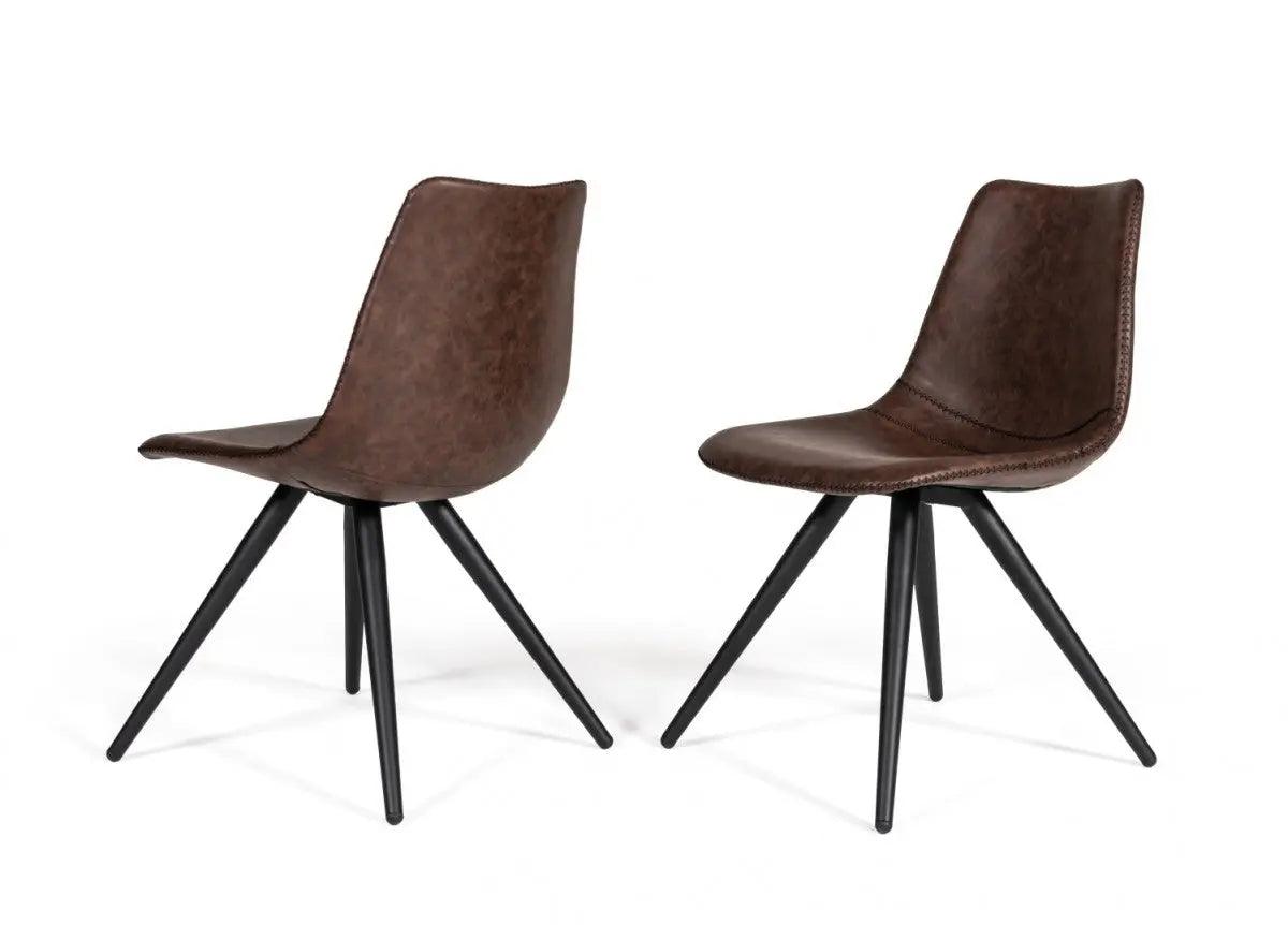 Vig Furniture - Modrest Condor - Modern Brown Dining Chair (Set Of 2) - Vgewf3218Ba