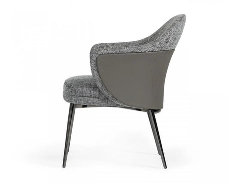 Vig Furniture - Modrest Cora - Modern Grey Fabric & Leatherette Dining Chair - Vgcsch-19005-Gry-Dc