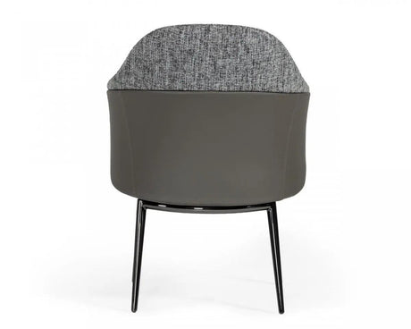 Vig Furniture - Modrest Cora - Modern Grey Fabric & Leatherette Dining Chair - Vgcsch-19005-Gry-Dc