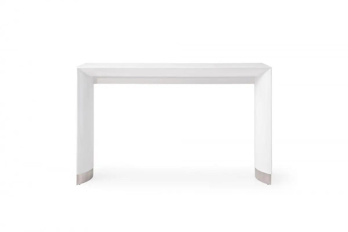 Vig Furniture - Modrest Corbett - Contemporary White Bar Table - Vgvcbt1920