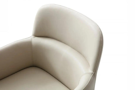 Vig Furniture - Modrest Cortina - Modern Beige Eco-Leather Dining Arm Chair - Vgvc-B601-Bei