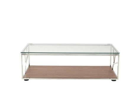 Vig Furniture - Modrest Cressida Modern Walnut Coffee Table - Vghb210A-Wal