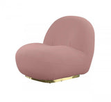 Vig Furniture - Modrest Crestone Modern Pink Sherpa Accent Chair - Vgmfoc-251-Pink-Ch