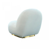 Vig Furniture - Modrest Crestone Modern White Sherpa Accent Chair - Vgmfoc-251-Wht-Ch