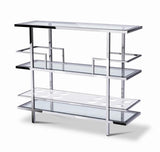 Vig Furniture - Modrest Cunning - Modern Glass And Stainless Steel Wine Rack - Vghb02W