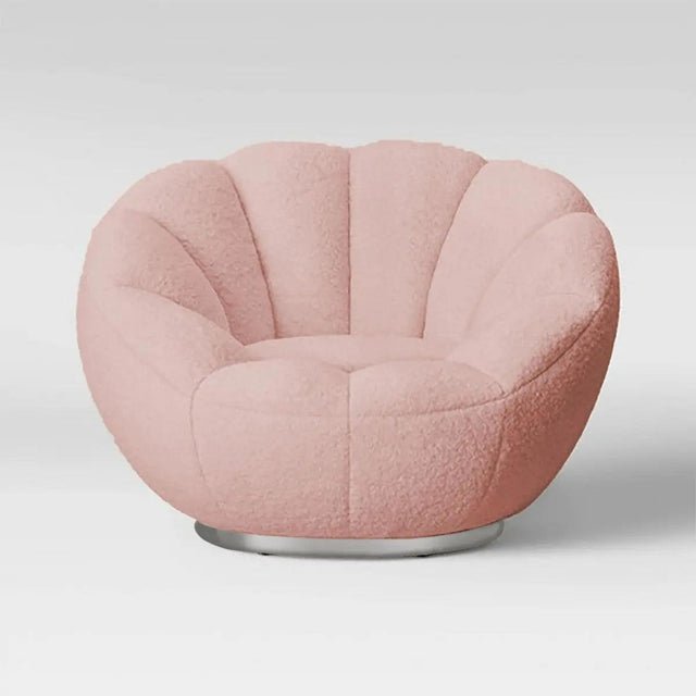 Vig Furniture - Modrest Dacano Pink Sherpa Accent Chair - Vgmfoc-248-Pk-Ch
