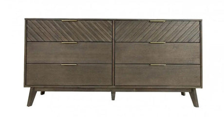 Vig Furniture - Modrest Daisy Mid-Century Dark Acacia Dresser - Vgwdkyoto-Drs