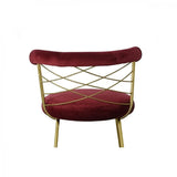 Vig Furniture - Modrest Dakin Modern Glam Red & Gold Barstool - Vgeumc-9700Ch-Bs