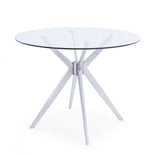 Vig Furniture - Modrest Dallas - Modern Brushed Stainless Steel Dining Table - Vghr7038-Bss