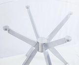 Vig Furniture - Modrest Dallas - Modern Brushed Stainless Steel Dining Table - Vghr7038-Bss