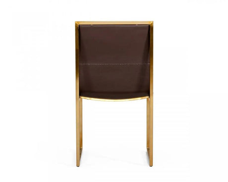 Vig Furniture - Modrest Dalton - Modern Brown Leatherette Dining Chair - Vggmdc-305-Dc