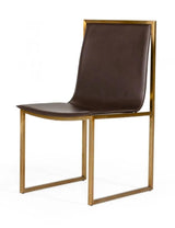 Vig Furniture - Modrest Dalton - Modern Brown Leatherette Dining Chair - Vggmdc-305-Dc