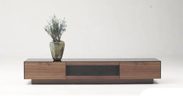 Vig Furniture - Modrest Darius Modern Walnut Tv Stand - Vghb215F-Wal