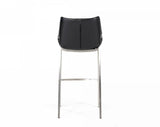 Vig Furniture - Modrest Dave - Modern Black Eco-Leather Bar Stool (Set Of 2) - Vghr5368-B