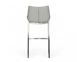Vig Furniture - Modrest Dave Modern Grey Leatherette Bar Stool (Set Of 2) - Vghr5368-B-Gry-Bs