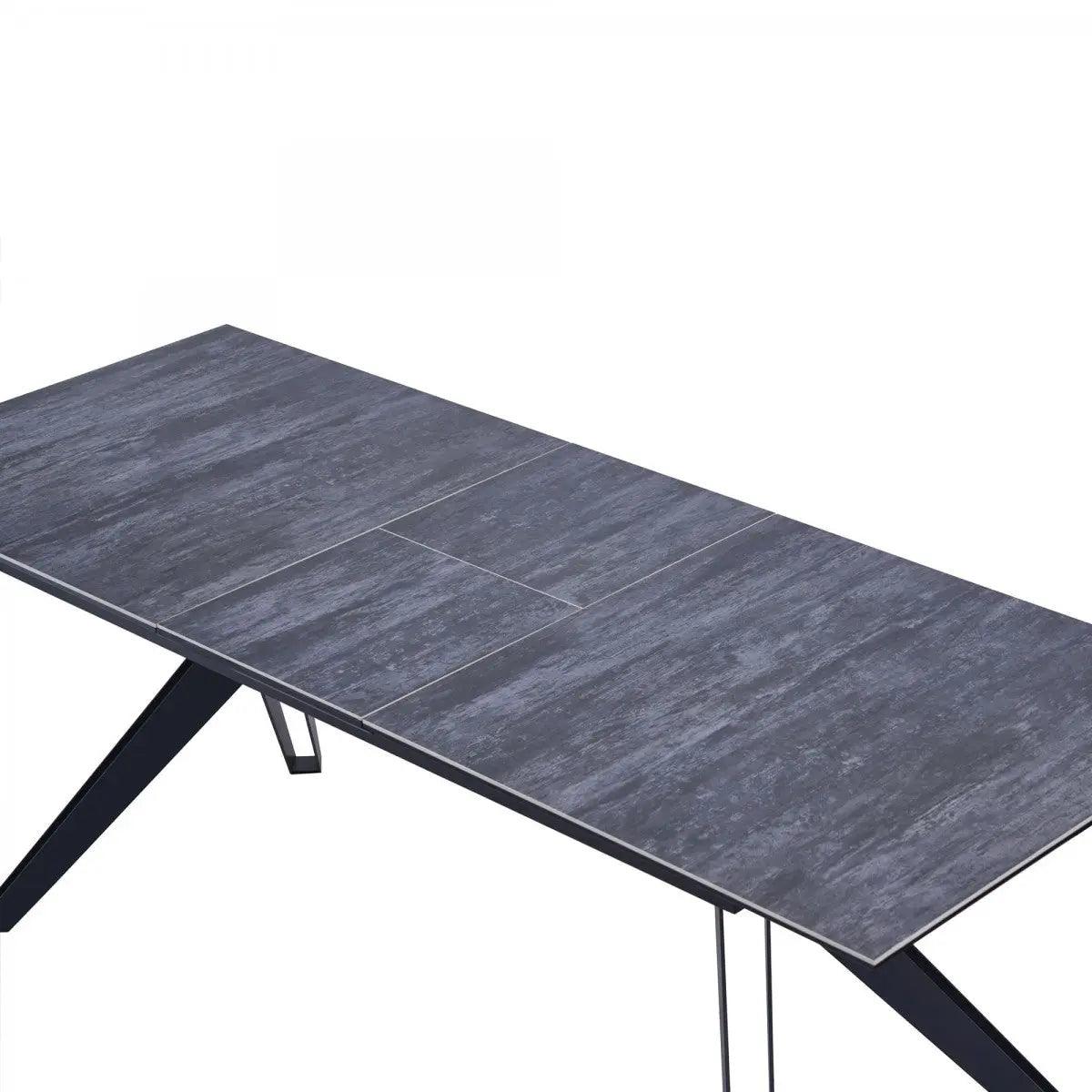 Vig Furniture - Modrest Dennis - Modern Grey Ceramic Extendable Dining Table - Vgnsgd8756