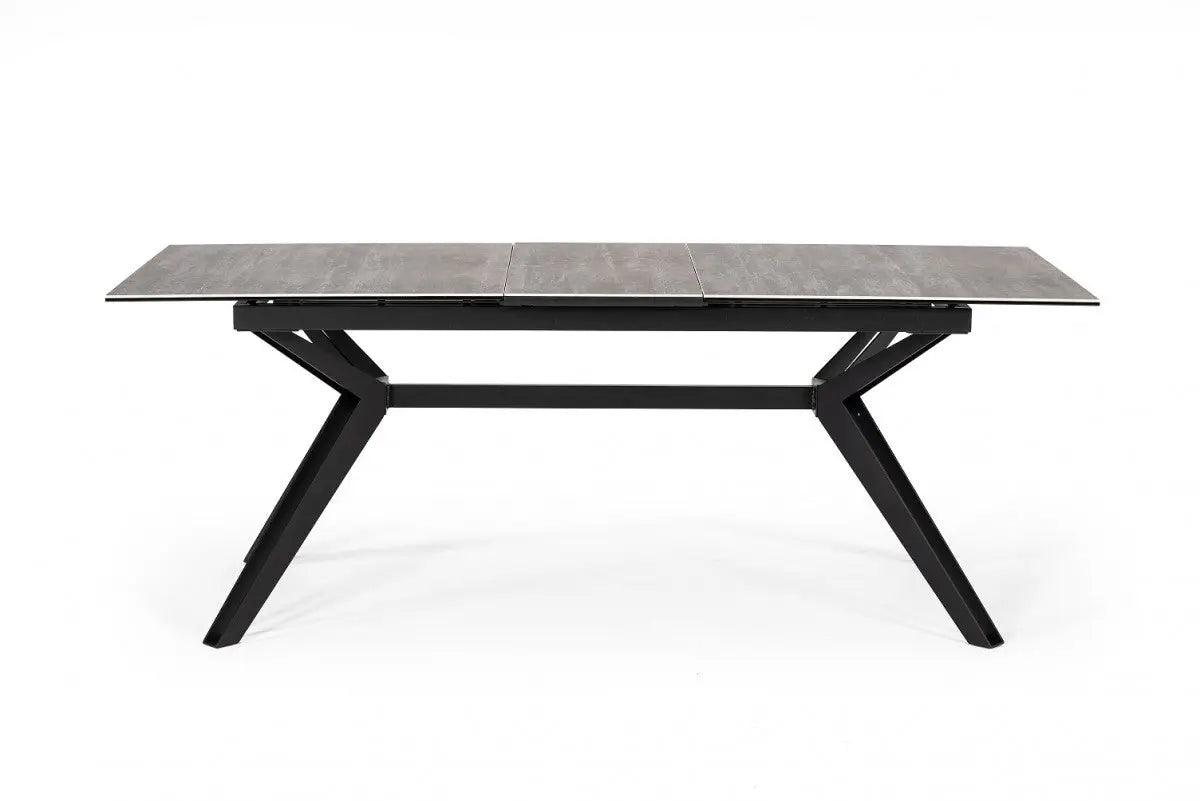 Vig Furniture - Modrest Dennis - Modern Grey Ceramic Extendable Dining Table - Vgnsgd8756