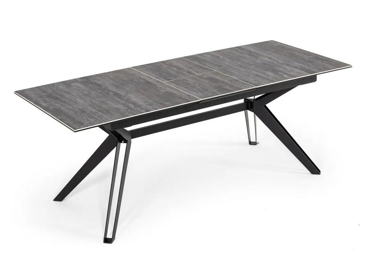 Vig Furniture - Modrest Dennis - Modern Grey Ceramic Extendable Dining Table - Vgnsgd8756