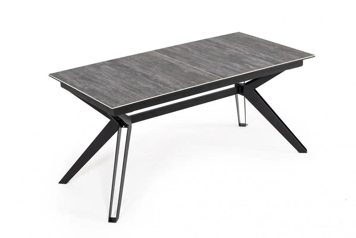 Vig Furniture - Modrest Dennis - Modern Grey Ceramic Extendable Dining Table - Vgnsgd8756