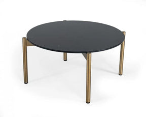 Modrest Denzel Black Marble Gold Coffee Table Vggmm-Et-1581-Blk-Ct