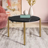 Vig Furniture - Modrest Denzel Black Marble Gold Coffee Table - Vggmm-Et-1581-Blk-Ct