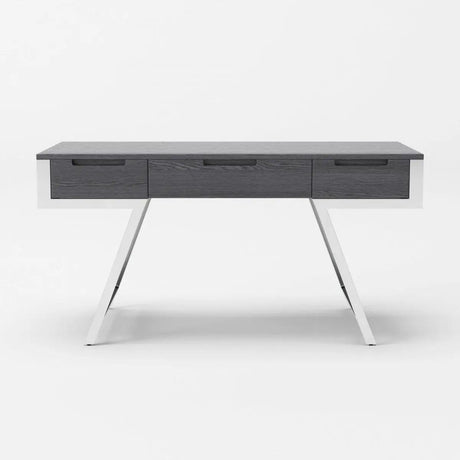 Vig Furniture - Modrest Dessart - Modern Elm Grey Office Desk - Vgbbmq1305-Gry-Desk