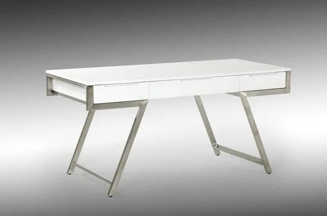 Vig Furniture - Modrest Dessart Modern White Gloss Desk - Vgbbmq1305-Wht